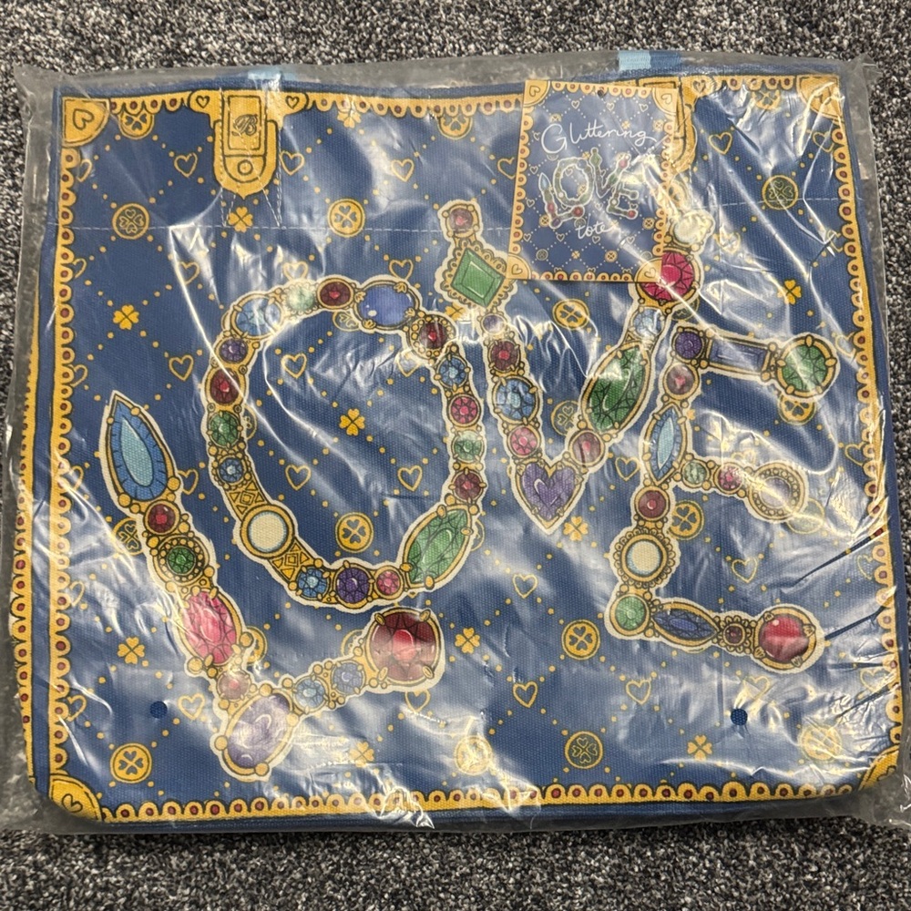 Brighton Blue and Gold Gemstone Tote